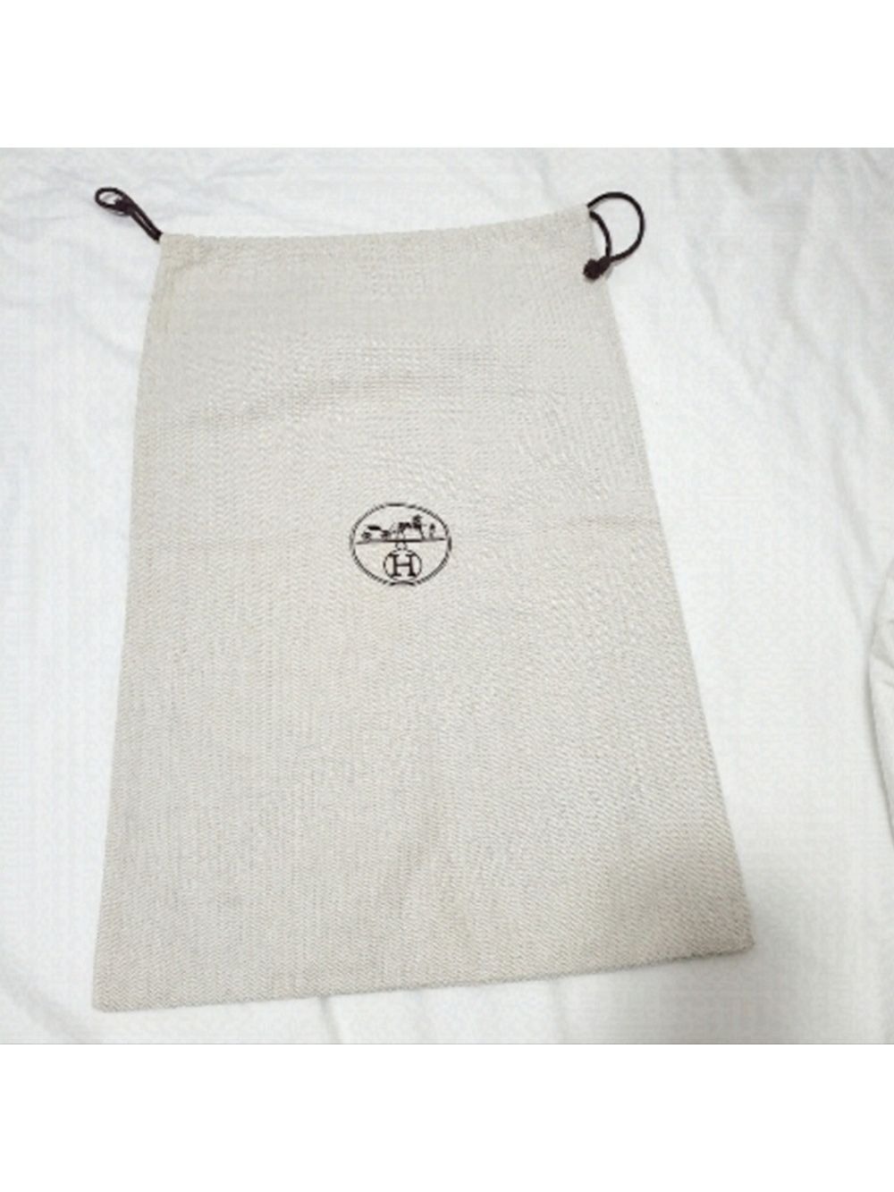 Hermes Cotton Drawstring Storage Bag